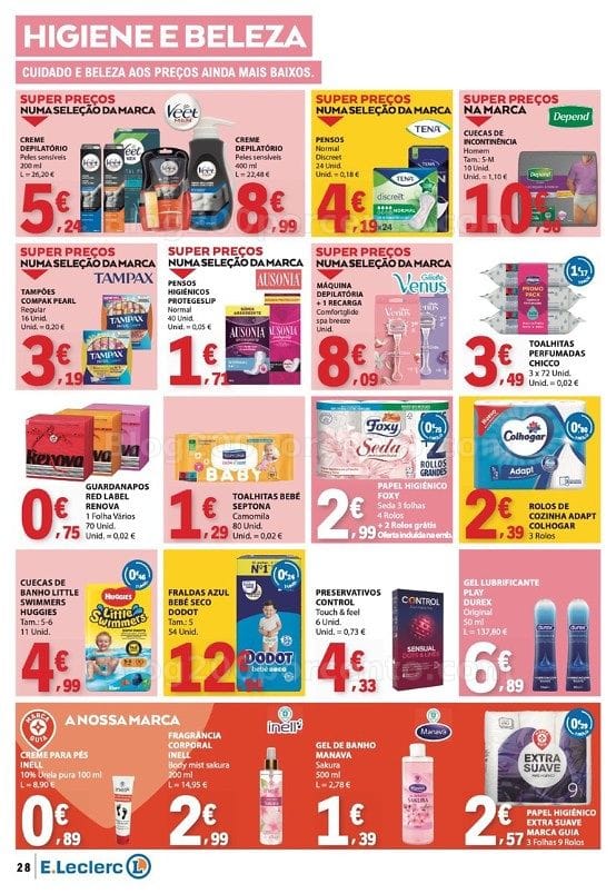 Antevisão Folheto E-LECLERC Promoções de 23 a 29 julho